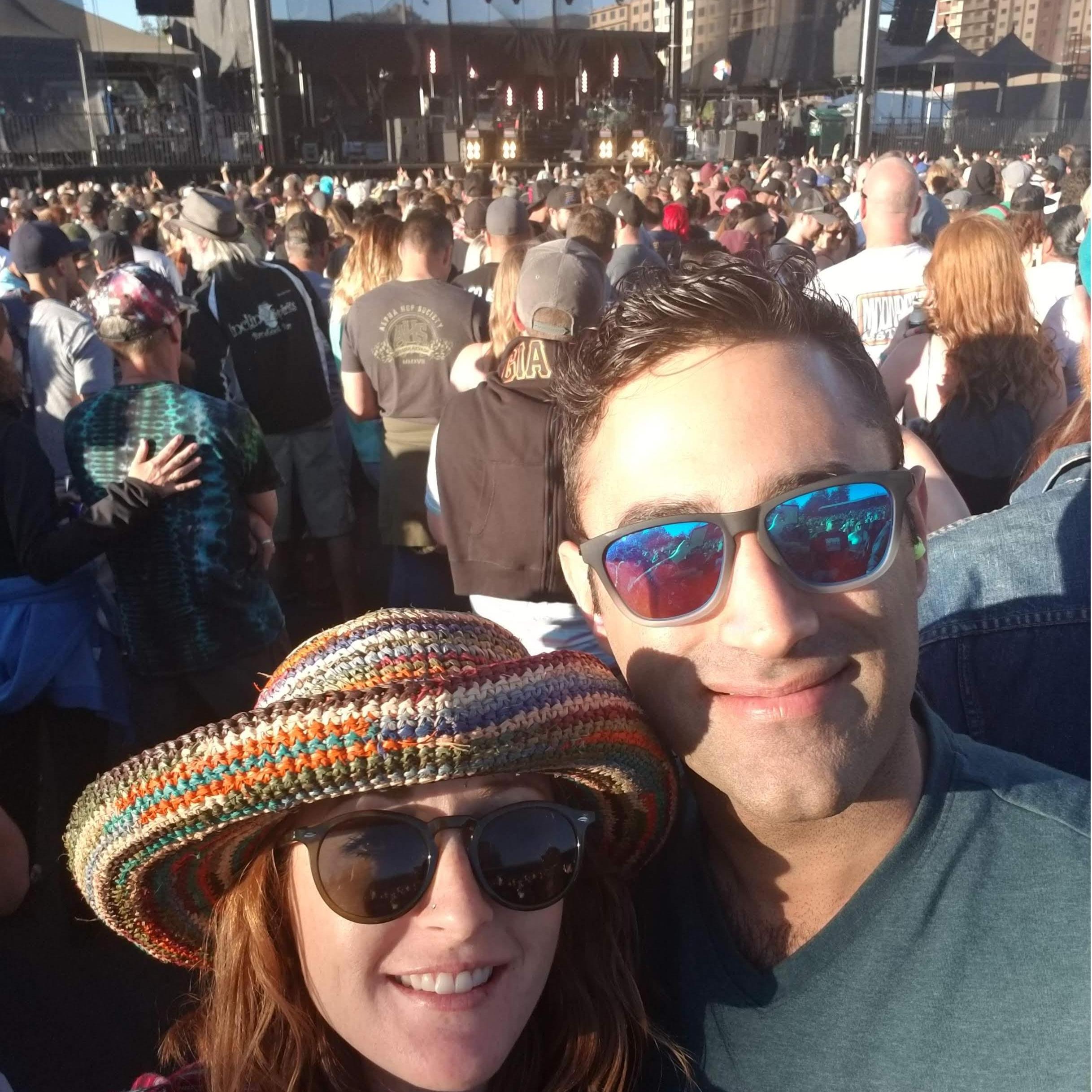 Enjoying Slightly Stoopid and Stick Figure at Harrah's for Behan's 30th! 2018