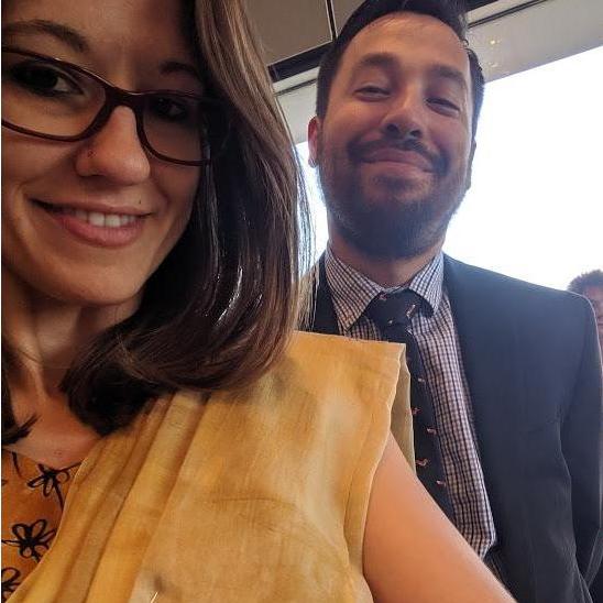 All dressed up at Nikita & Paul's wedding!