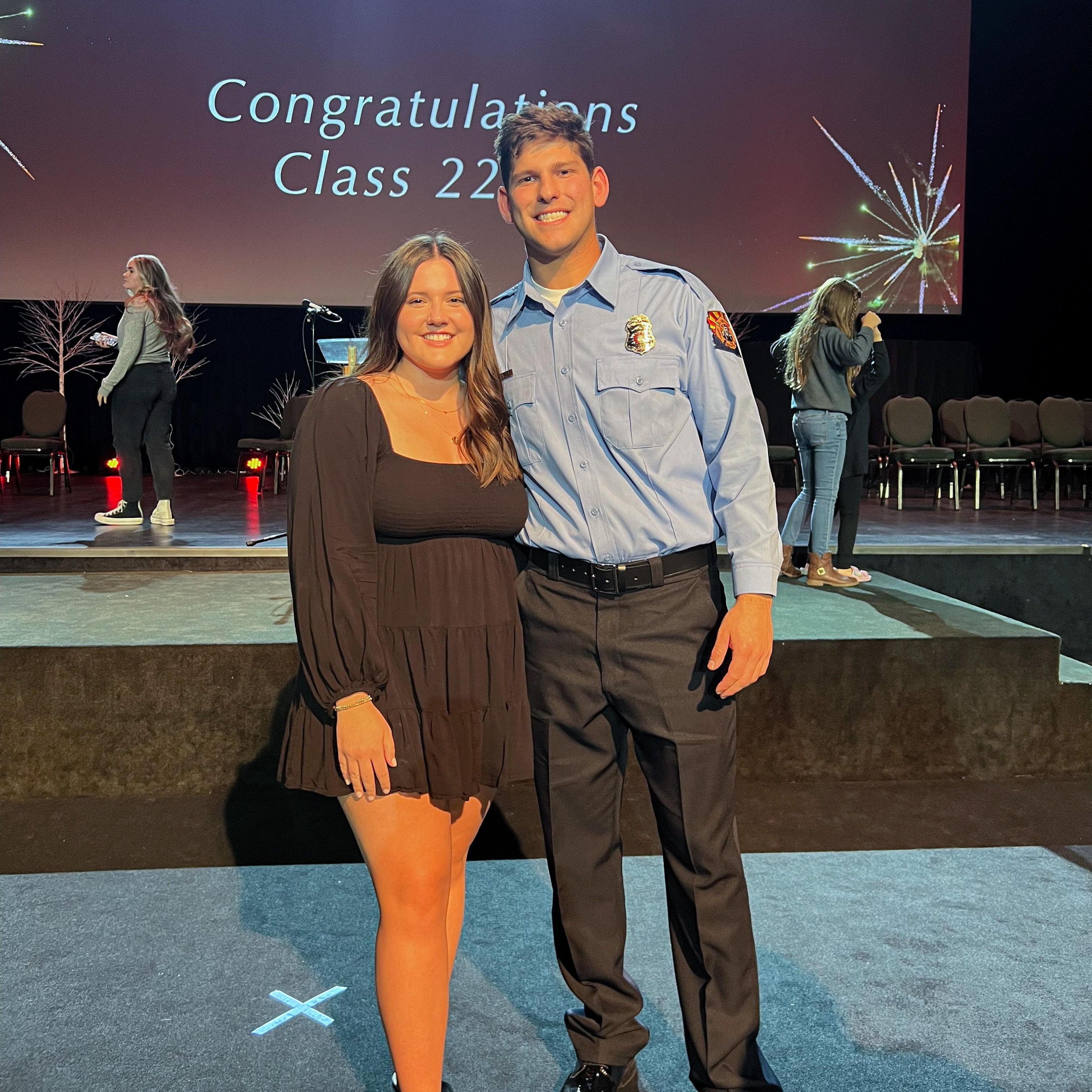Evan's graduation from the Fire academy! 2022