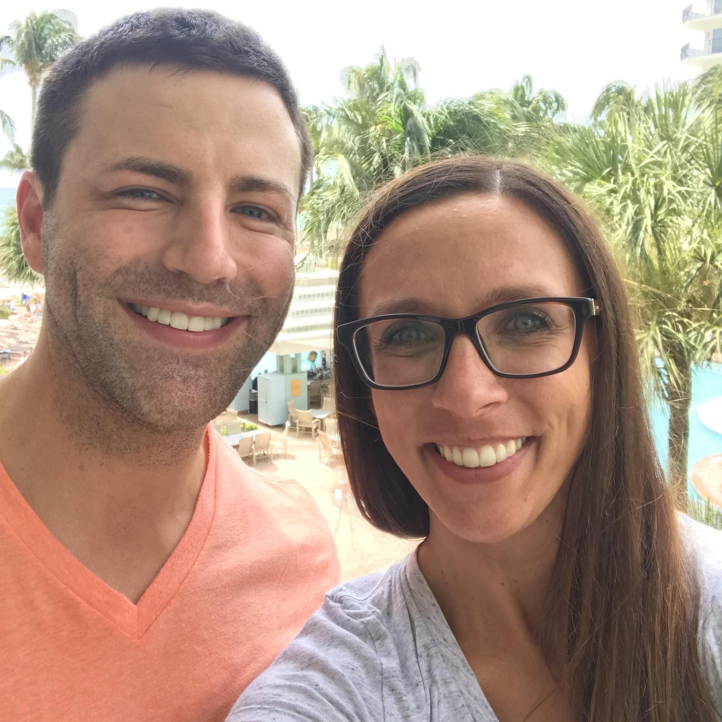 Our FIRST picture in Aruba...our favorite place to vacation and now our future 'wedding' site :)