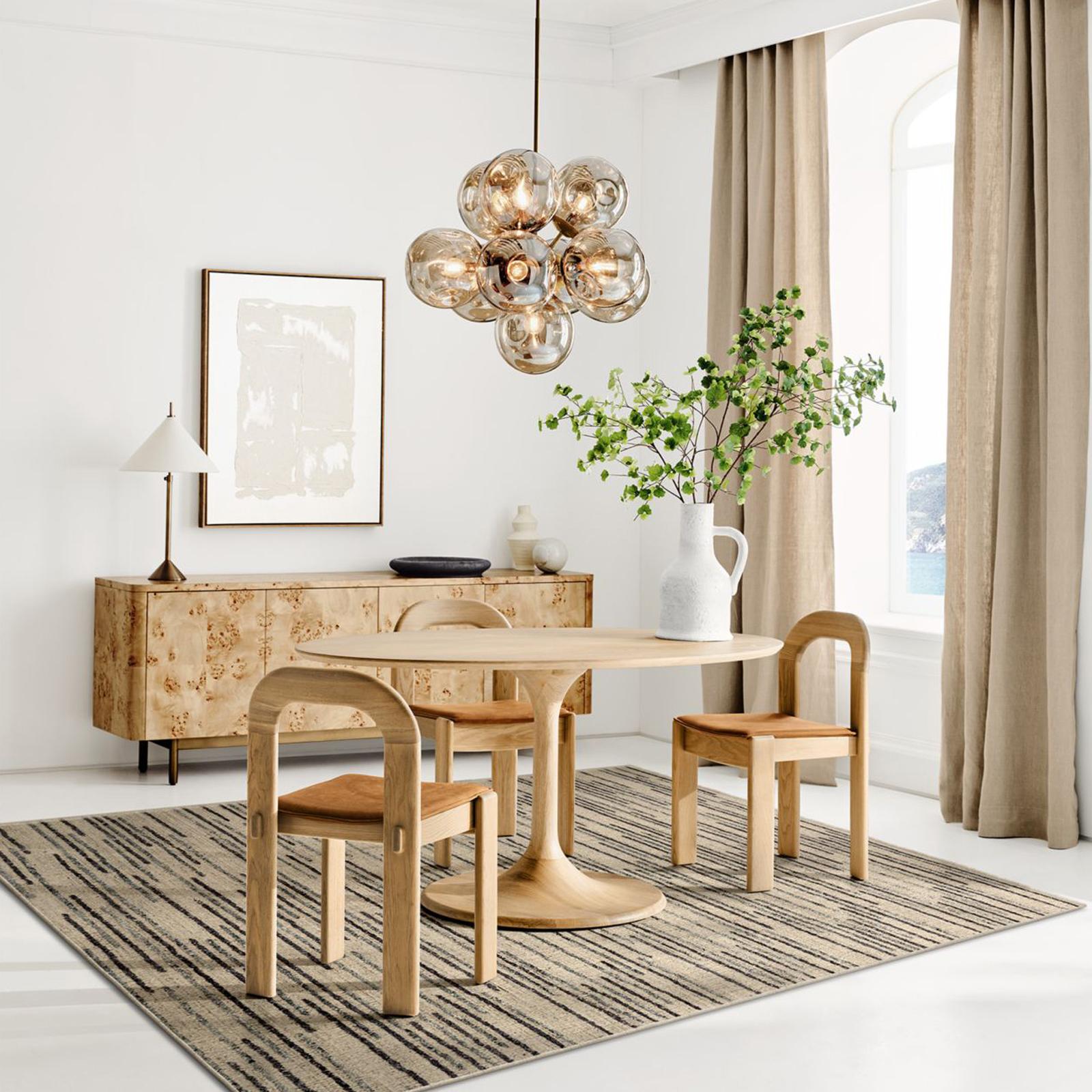 Crate and Barrel, Nero Oval Dining Table Zola