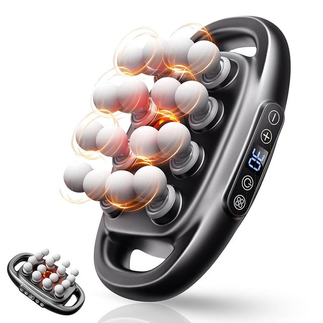 AROMAWAJD Massage Gun Deep Tissue - 2026 Upgrade 20-Drive Back Muscle Massager with 3 Modes & 30 Intensities, Portable Quiet Percussion Massager for Legs, Waist, Back, Neck, Buttocks (16-Head)