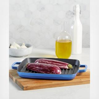 Martha Stewart Collection - Enameled Cast Iron Grill Pan