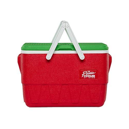 Igloo Special Edition 25 Quart Full Sized Picnic Basket Hard Side Insulated Cooler with Molded in Side Handles