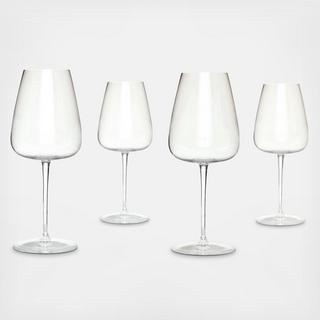 Lead-Free Crystal White Wine Glasses, Set of 4