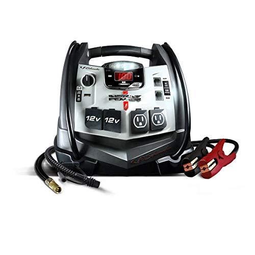 Schumacher SJ1332 1200 Peak Amp Jump Starter and Air Compressor with 12V USB Portable Power Ports