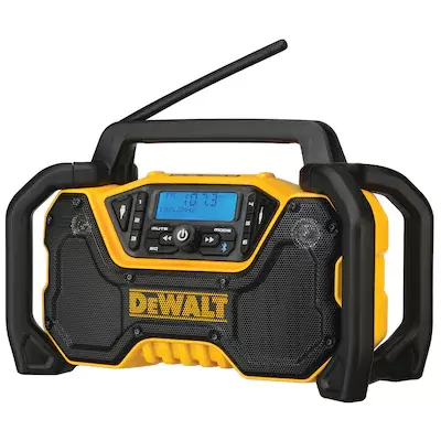 DEWALT 12-Volt or 20-Volt Max Water Resistant Cordless Bluetooth Jobsite Radio Bluetooth Adapter