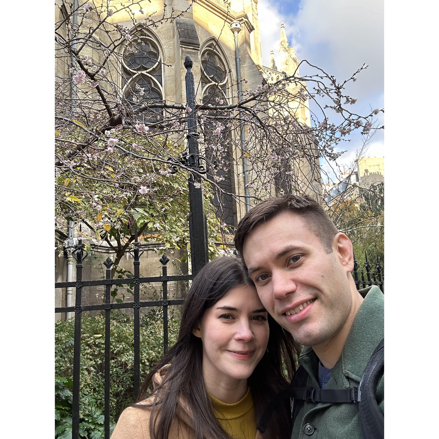 We came across this beautiful cathedral on our first trip together in Paris