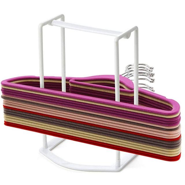 White Hanger Caddy/Hanger Holder/Hanger Stacker/Hanger Organizer