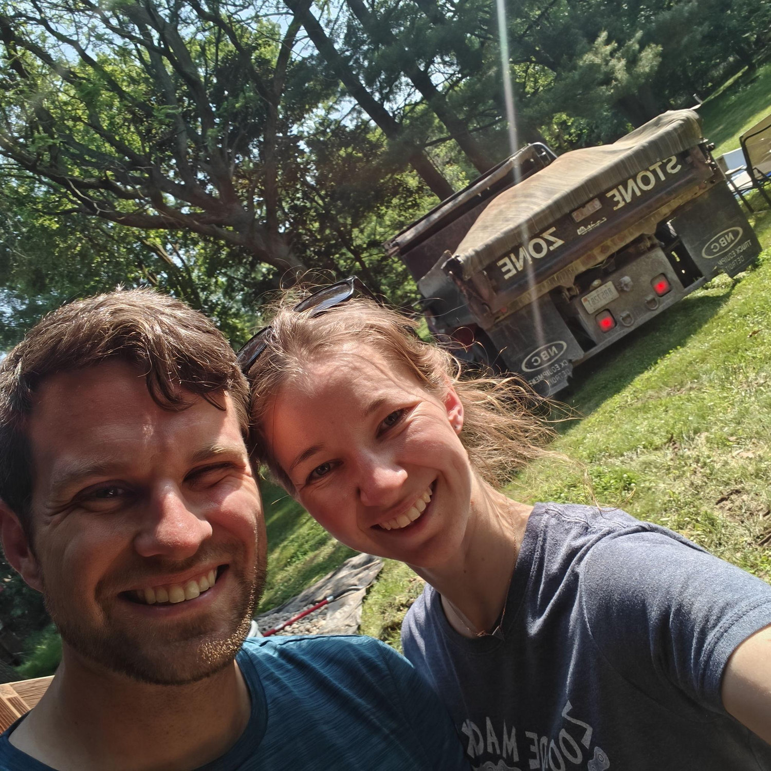 Regrading a backyard is a normal date right?