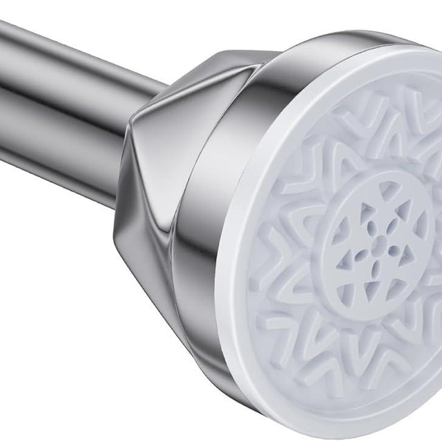 TITGIPE Shower Curtain Rod 27-80 Inches, No Drill Shower Rod Tension, Never Rust Anti-Slip Shower Curtain Rod for Bathroom Window, Adjustable Tension Shower Curtain Rod Silver