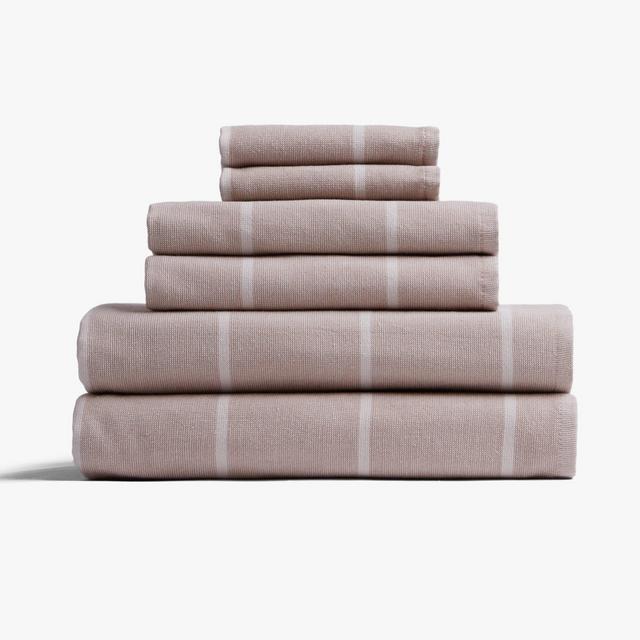 Fouta Stripe Towels - WASHCLOTHS