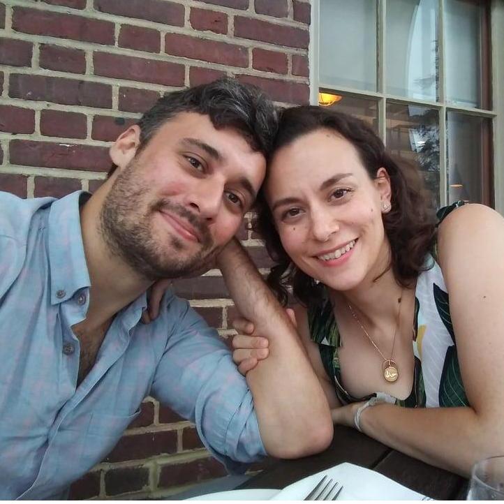 Starting to discuss wedding plans over dinner. Blue Atlas, 2021.