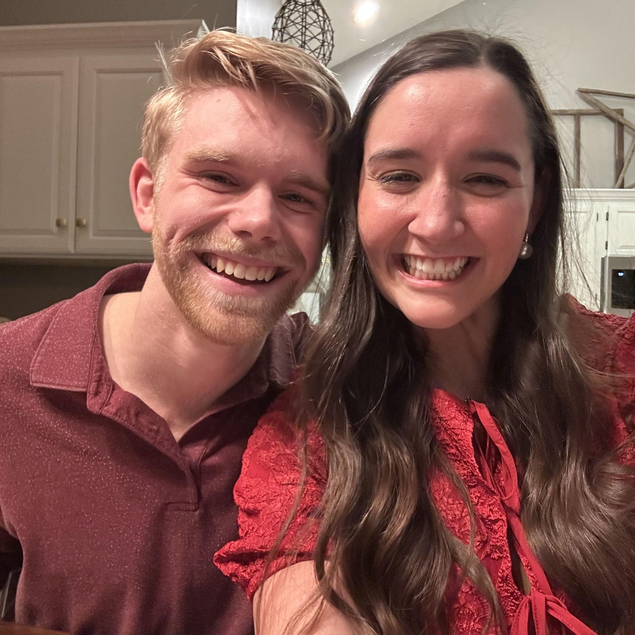 Our first Valentine's day! Thank you Janna Brown for letting us cook at your house!