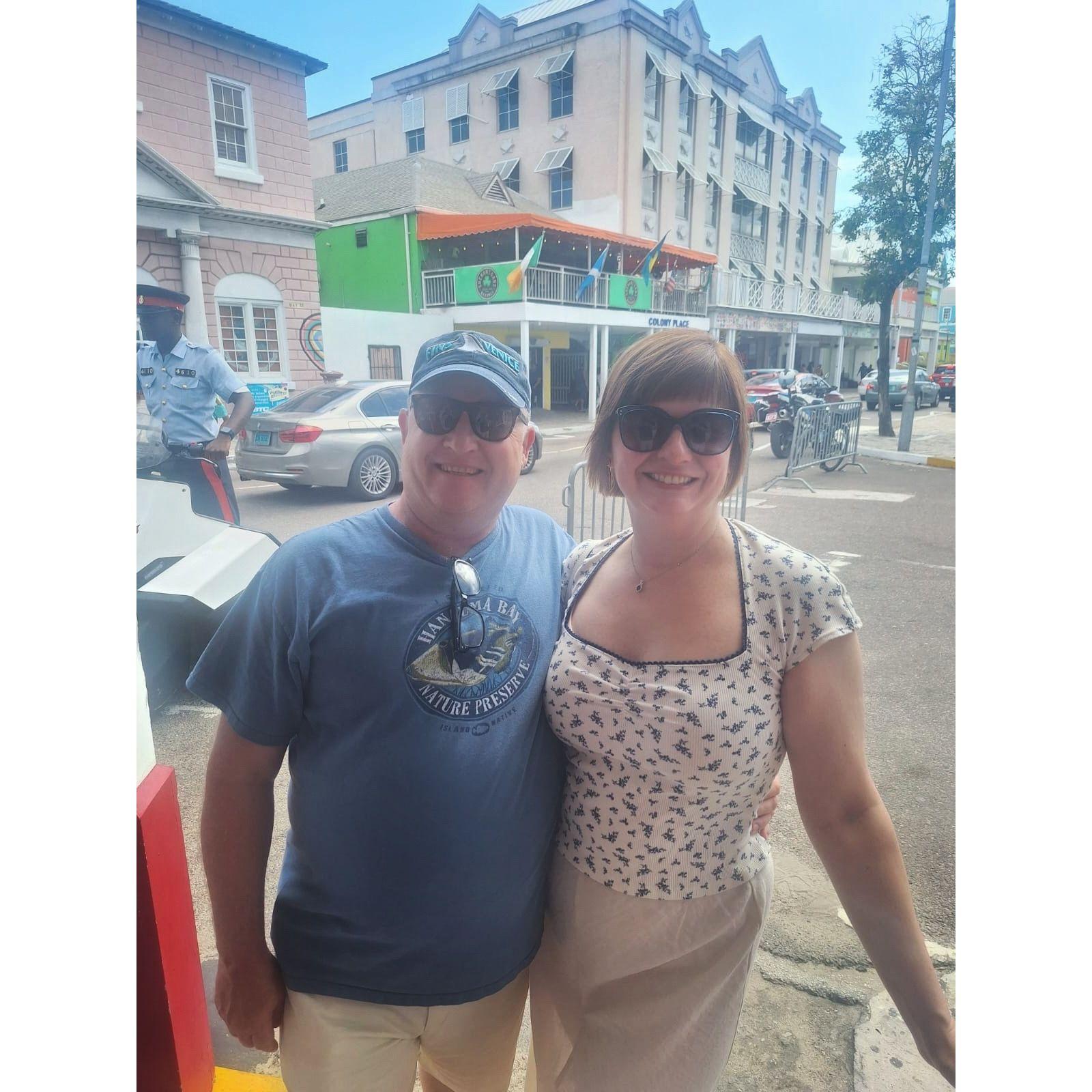 Somewhere in Nassau during our Caribbean cruise