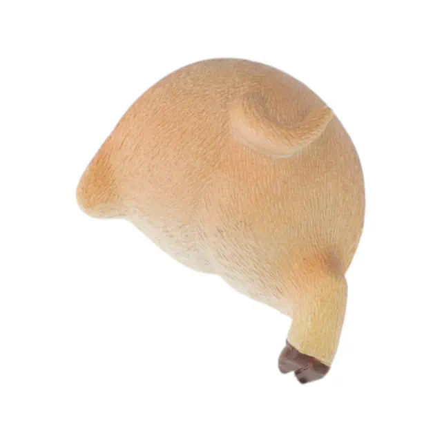 Unique Bargains Decorative Magnets Magnetic Fridge Irregular Shape Pig Butt Synthetic Resin 1Pc Coffee