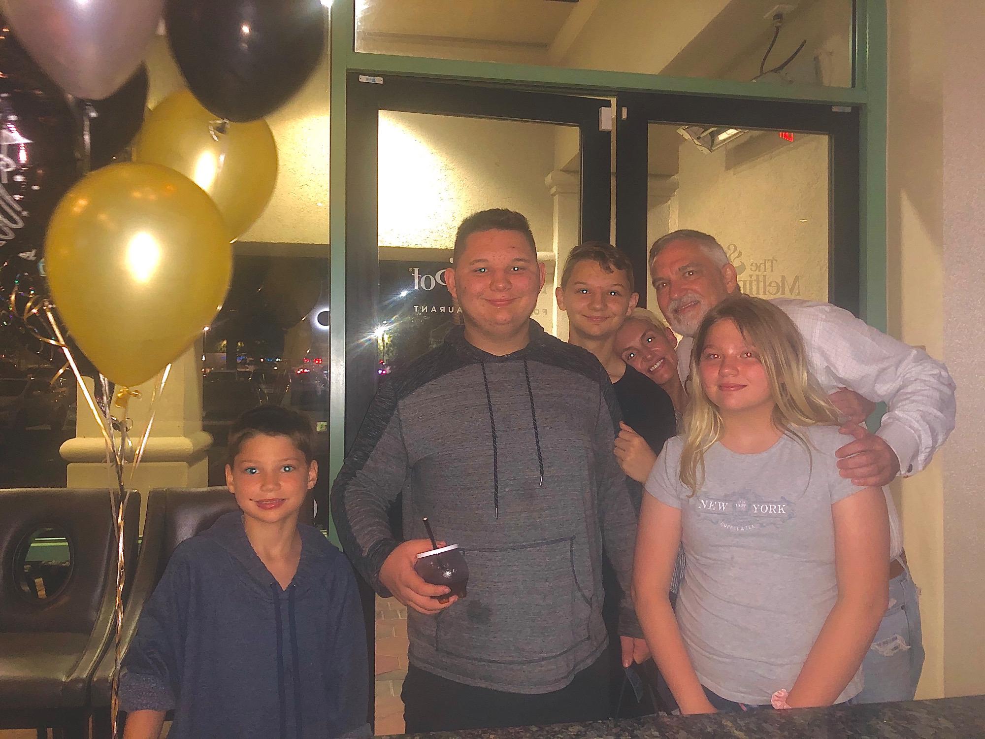 Happy birthday Jeff! The melting pot Dr Phillips FL.