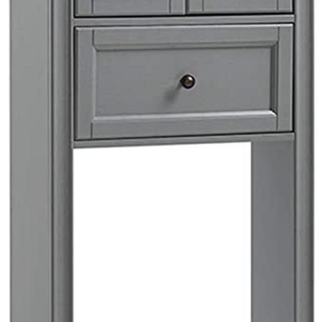 Crosley Furniture Tara Space Saver Bathroom Cabinet, Vintage Gray