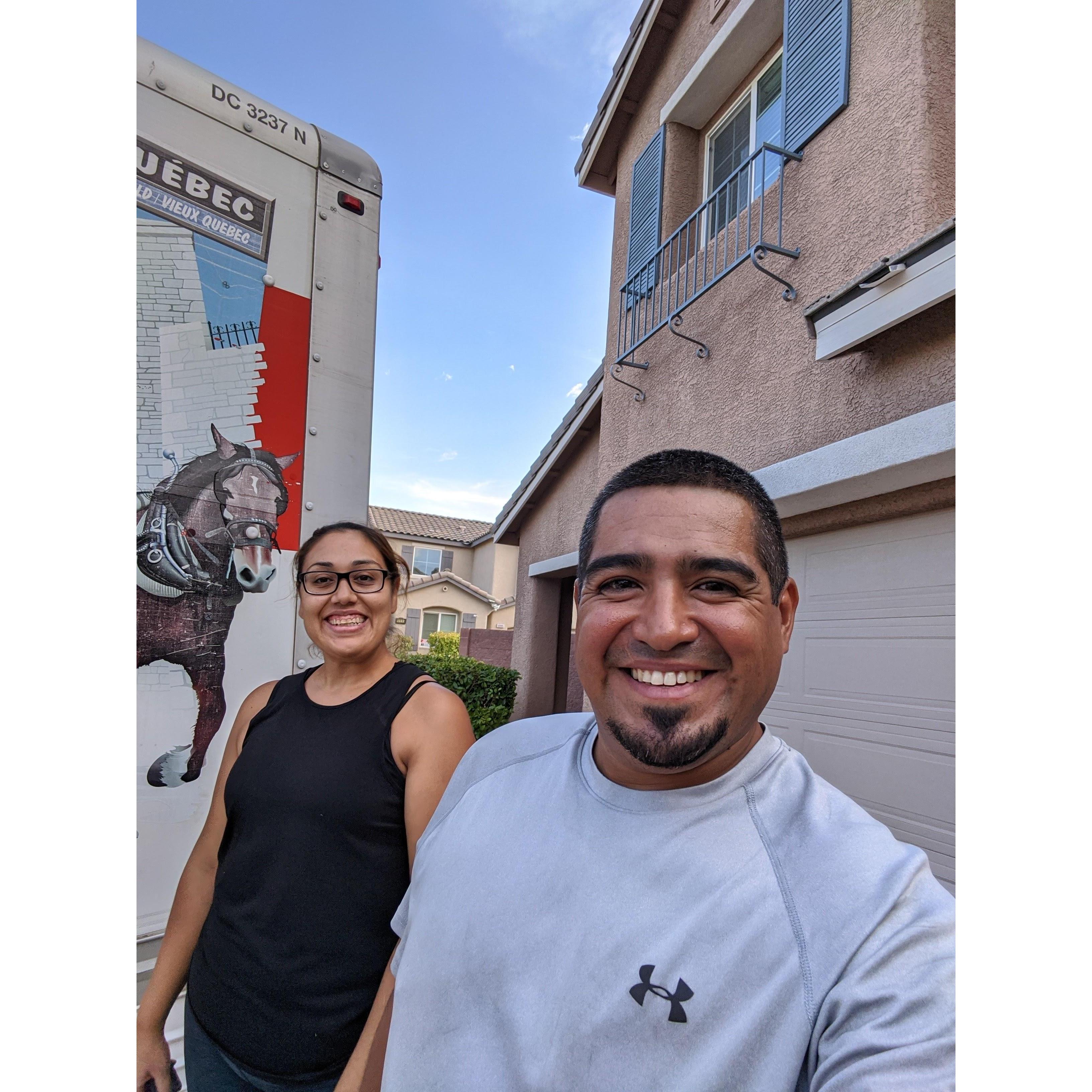 Moving in together, August 2020.