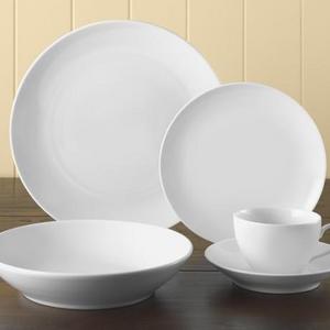 Pillivuyt Coupe Porcelain Salad Plates — Set of 4