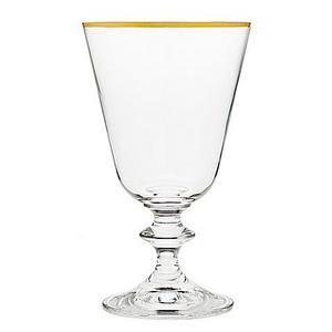Gold Banded All Purpose Wine Glass
