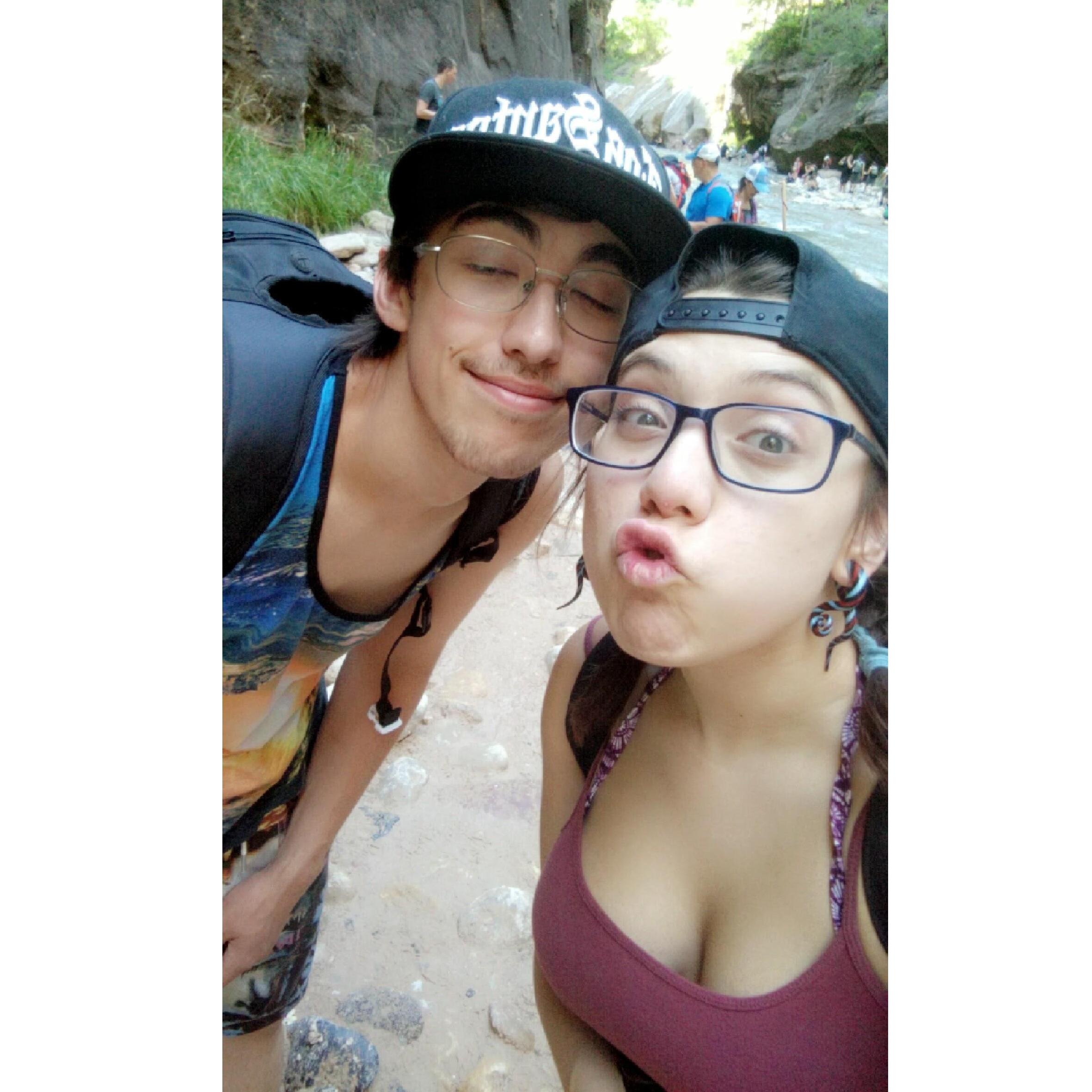 One of our many trips to Zion's National Park.