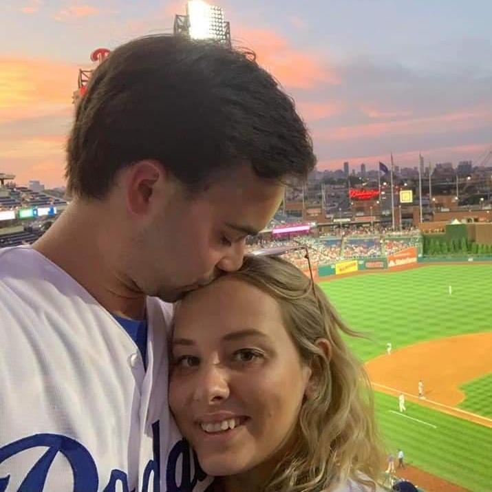 Sevia has slowly learned to love Jordan’s obsession with Baseball... REAL slowly #GoDodgers