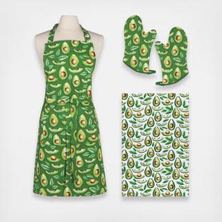 Apron and Oven Mitt Set