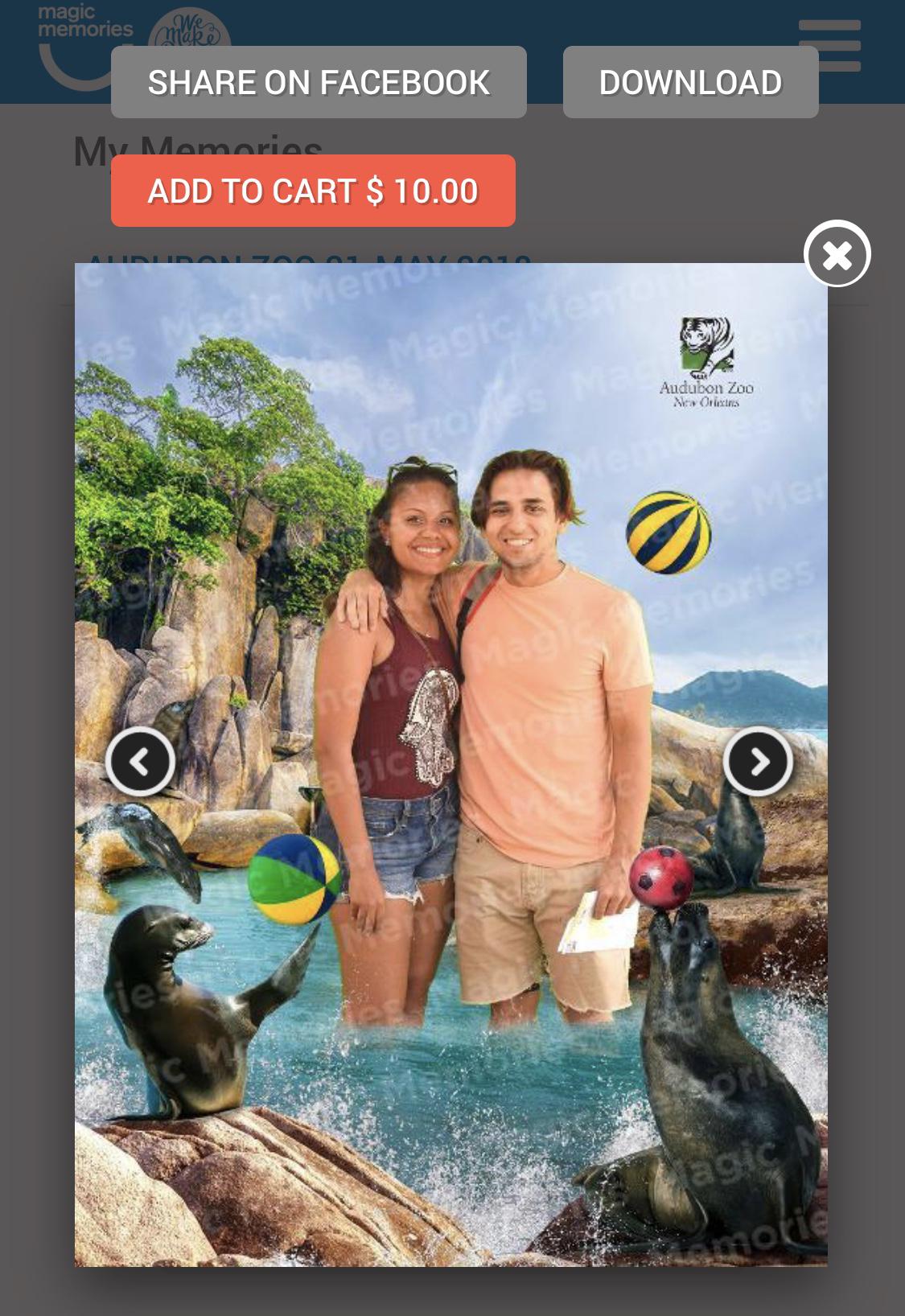 Technically our "first picture", lol. This was on our second date at Audubon zoo. We obviously didn't purchase them, but once we realized we're the real deal, we grabbed a screenshot of them.
