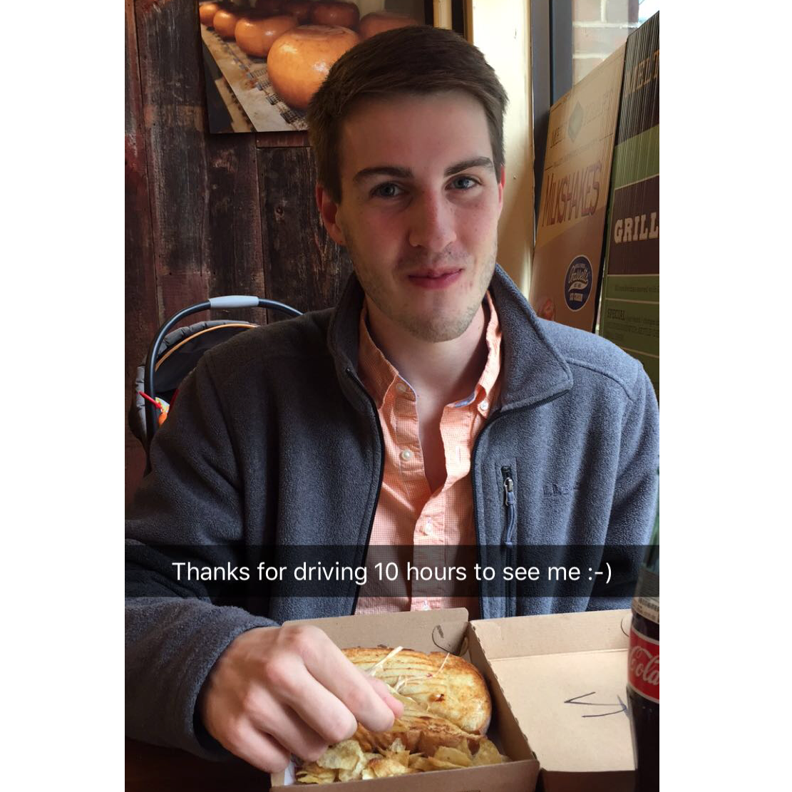 Our first date - at Melt Kraft (which is no longer in business), October 23, 2016