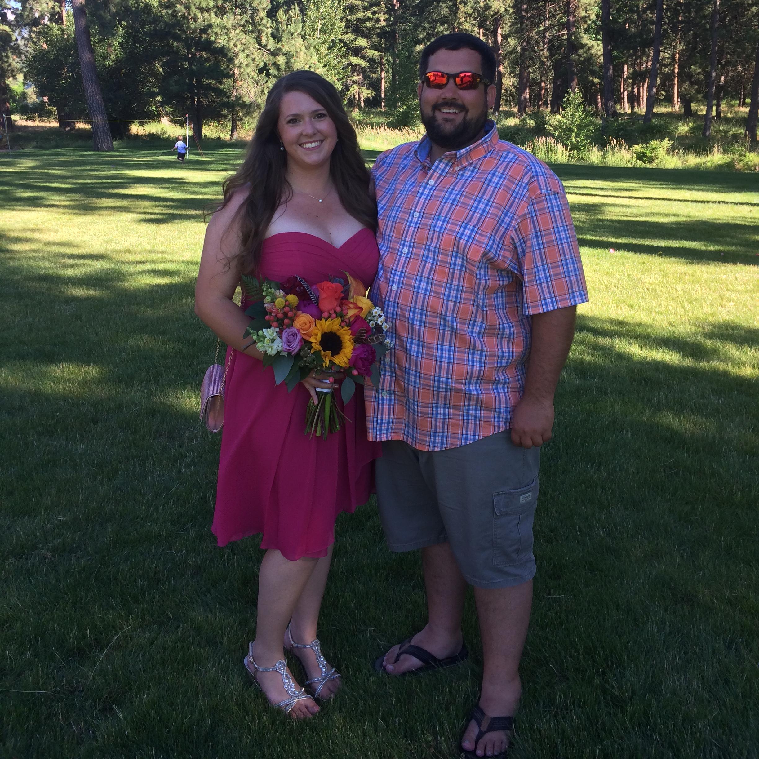At Kevie and Jared's wedding