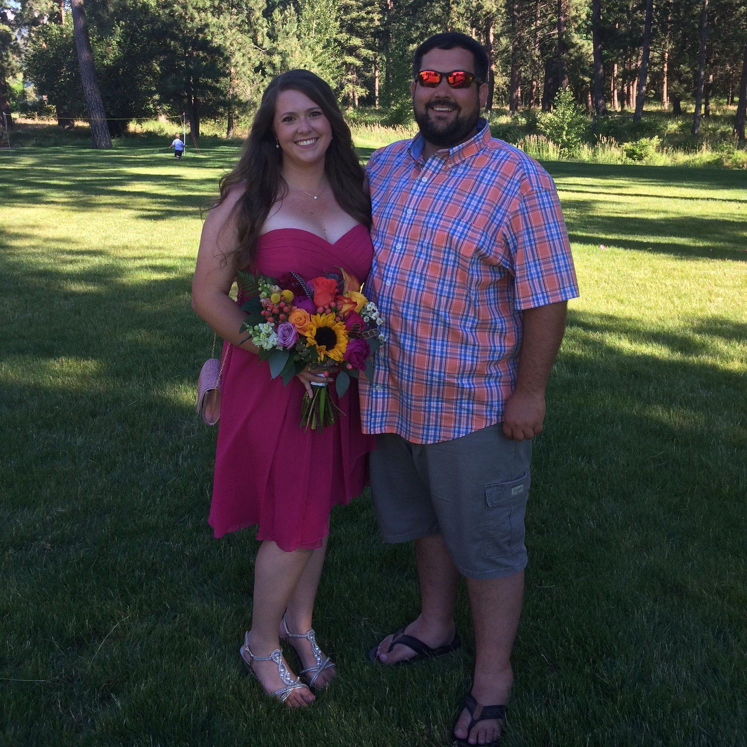 At Kevie and Jared's wedding