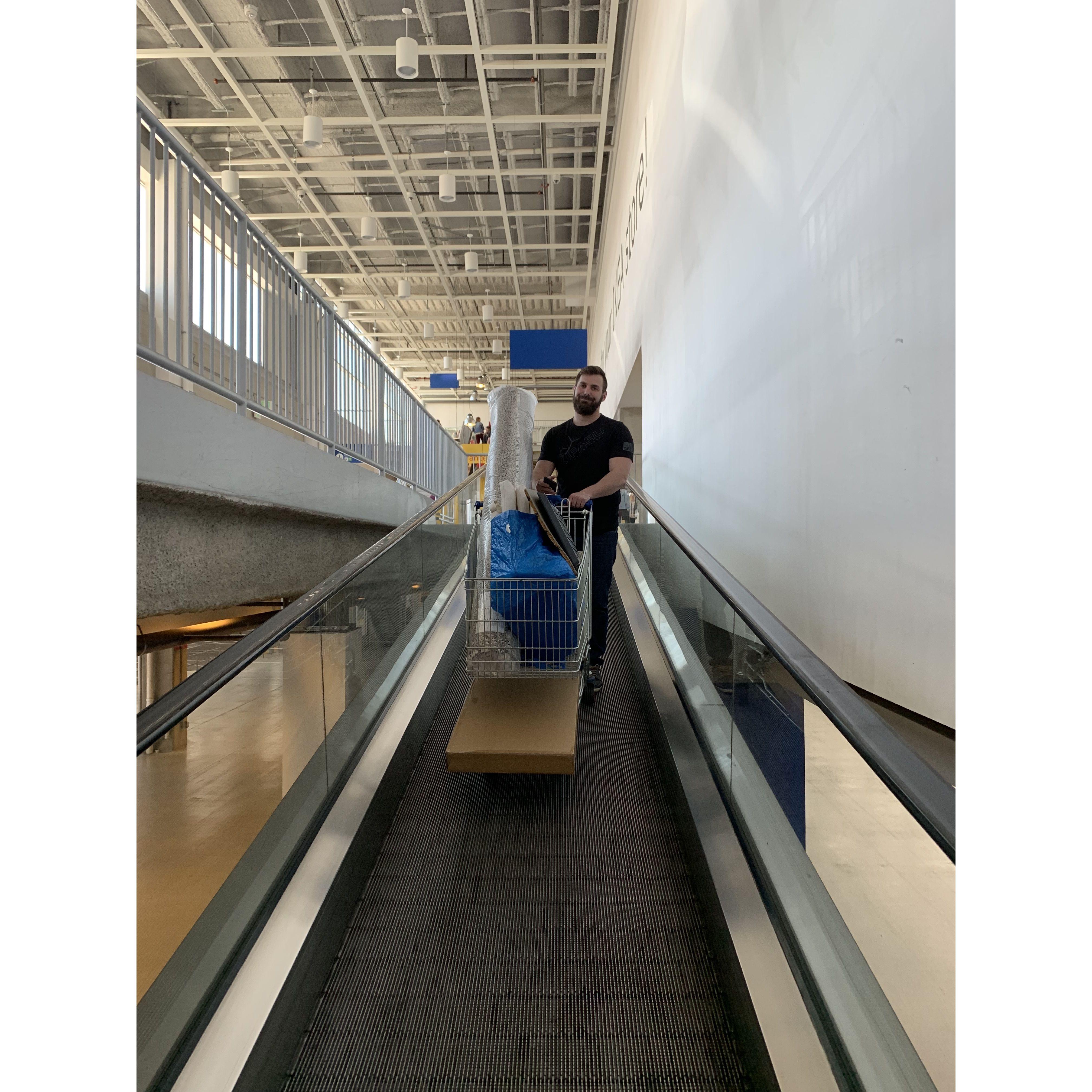 Ikea Trip when we moved in together- March 2019