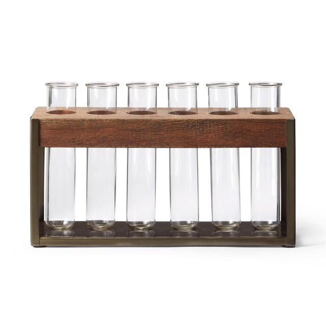 6.75" x 2.5" Wood/Metal Plant Stem Stand - Hilton Carter for Target