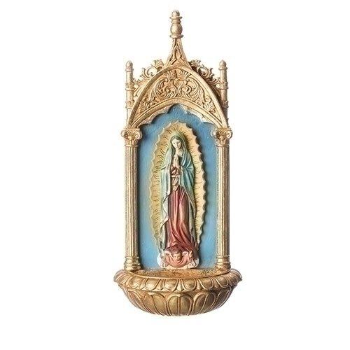 Roman Holy Water Font, 4.5 x 11.5, Multicolor