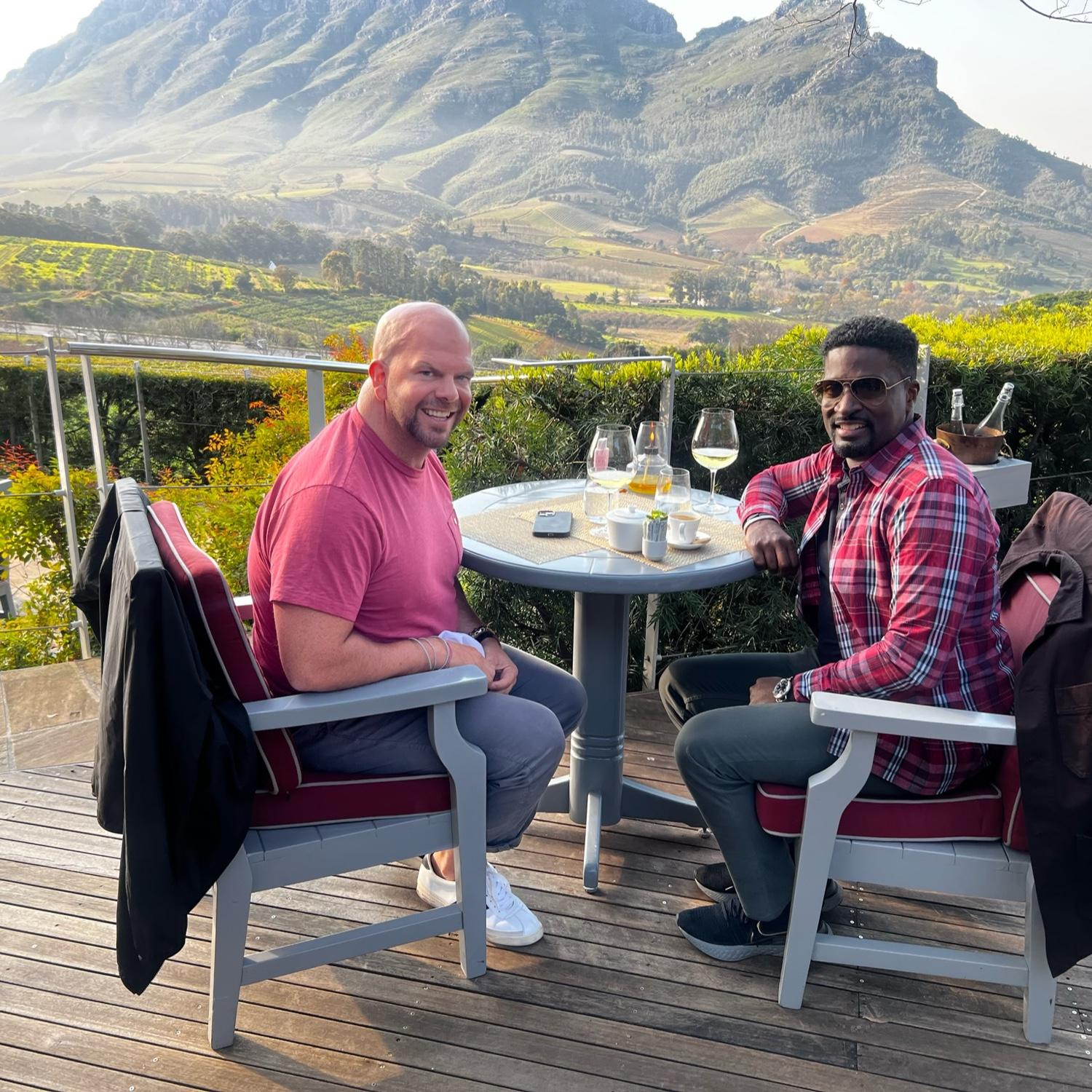 Lunch with a view— Franschhoek, South Africa
