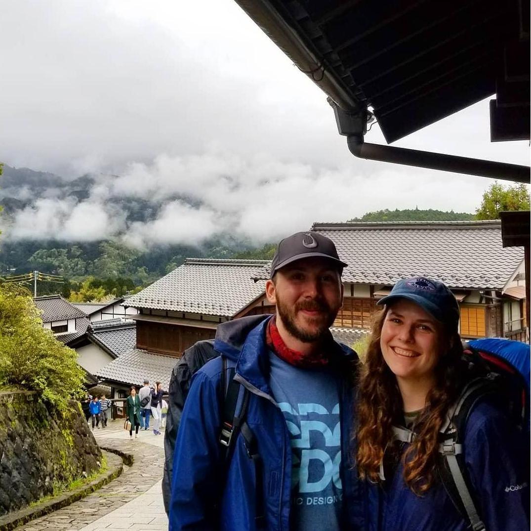 Backpacking in rural Japan together.