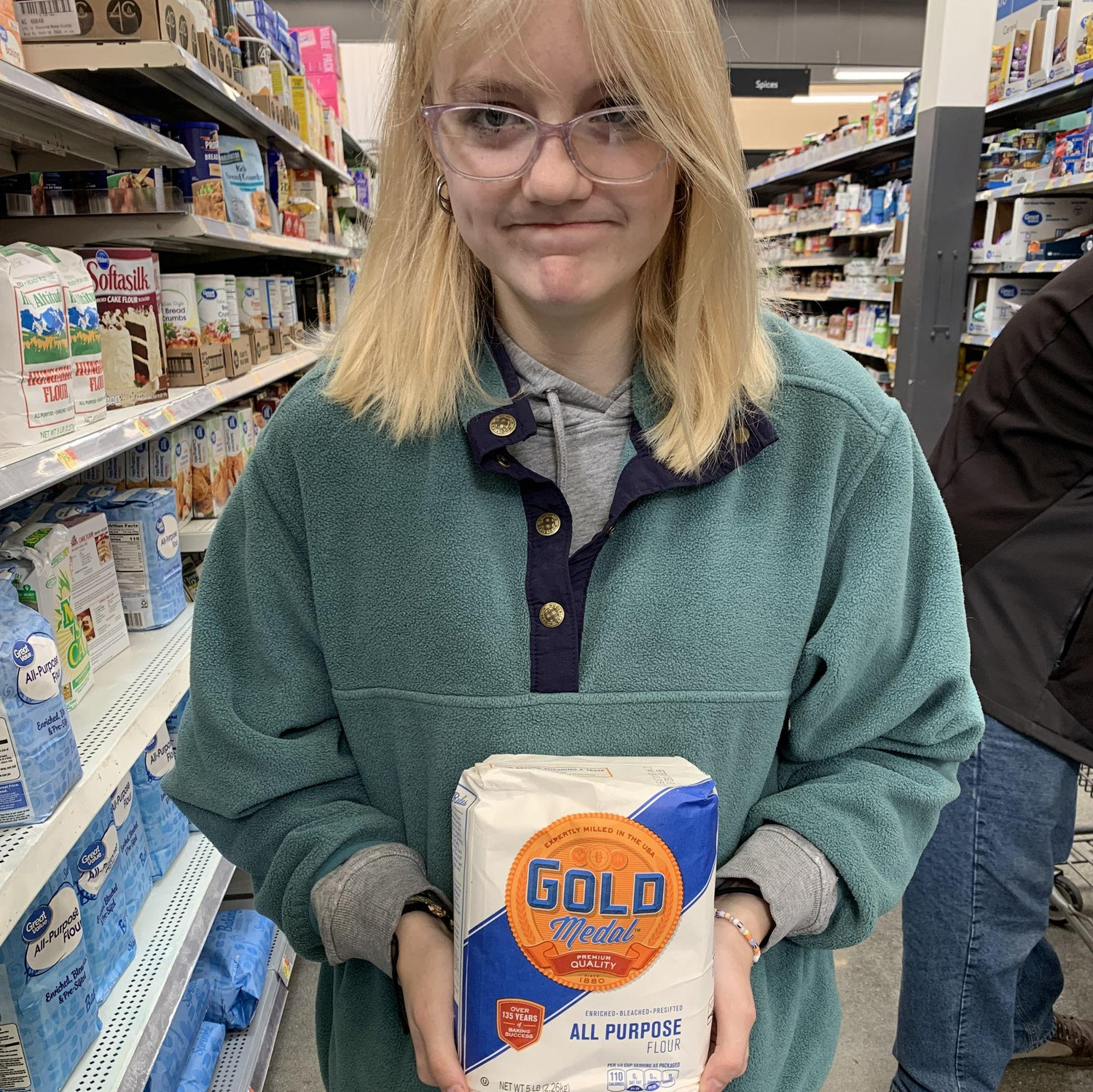 Our first trip to Walmart together.