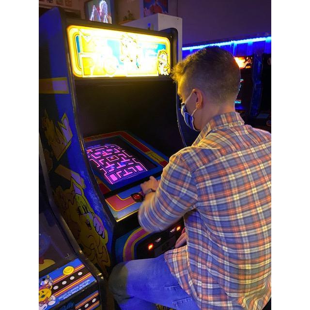Date night at Arcadia--Rebecca's Pawpaw LOVED Mrs. Pacman