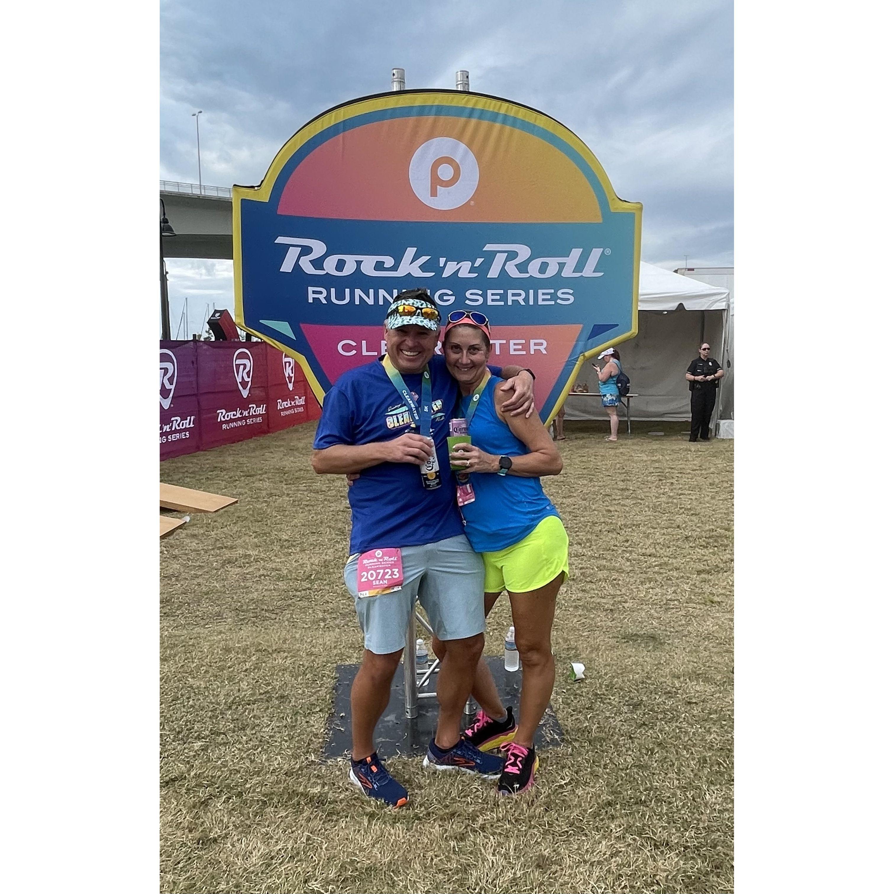Our first half marathon together ❤️