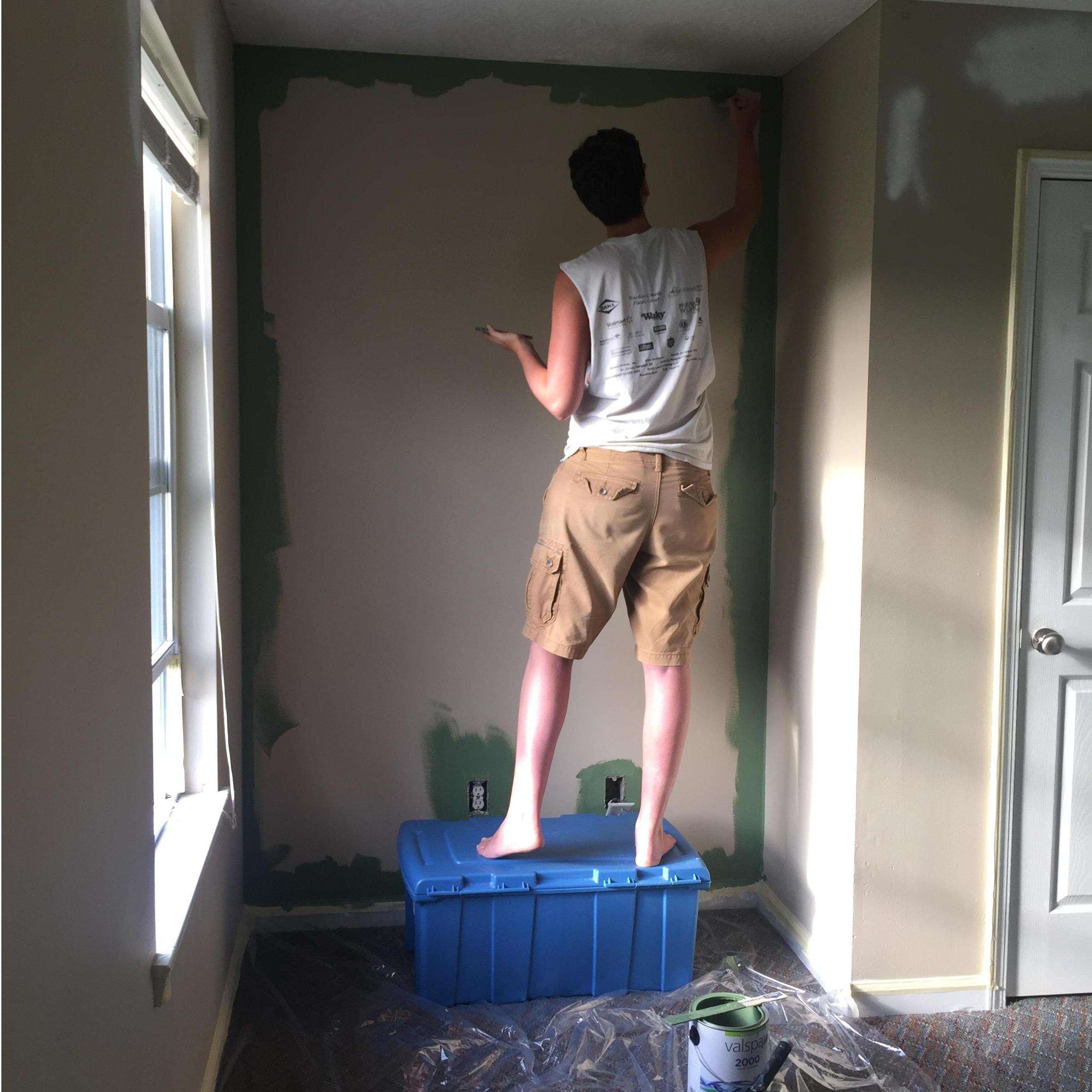 Bab hard at work