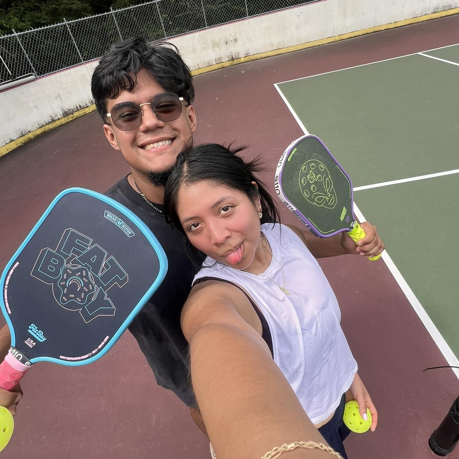 Another thing we love to do is play pickleball