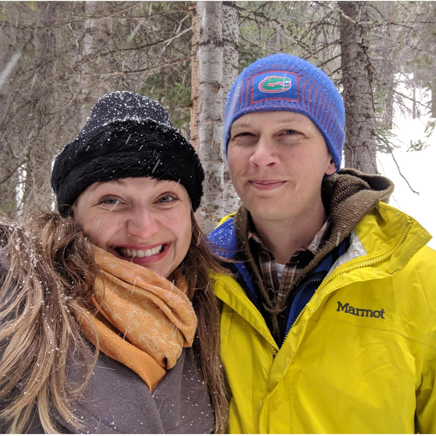 Juliana's first time seeing snow / A primeira vez que Juliana viu neve (Estes Park, Colorado, 2018)