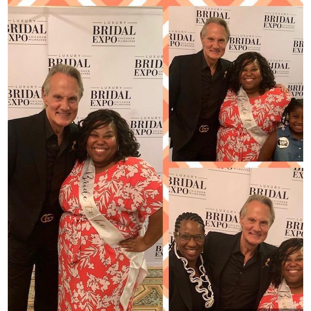 Joan got to meet Monte Durham from Say Yes to the Dress at her 1st Bridal Expo.