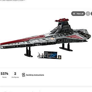 Lego Venator-Class Republic Attack Cruiser