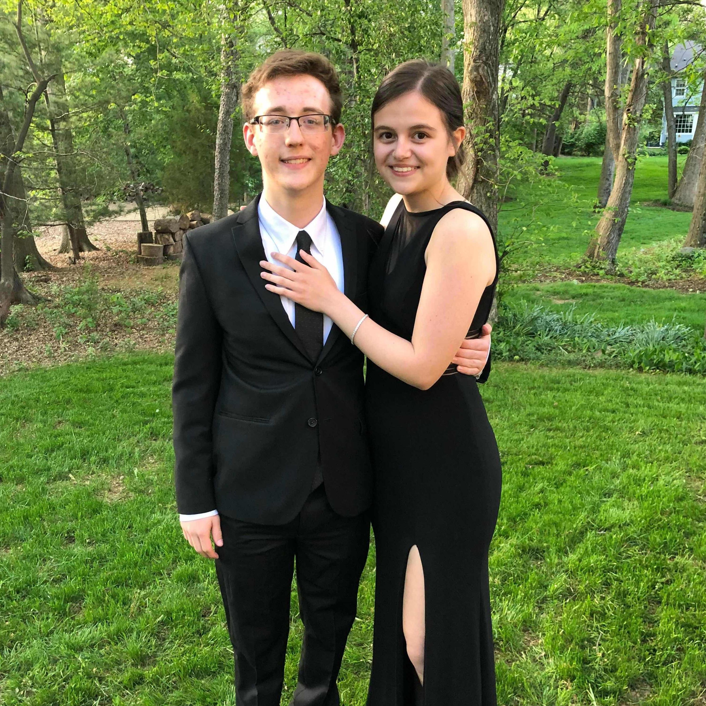 We went to Prom together two years in a row - this was a little over a year after we started dating.