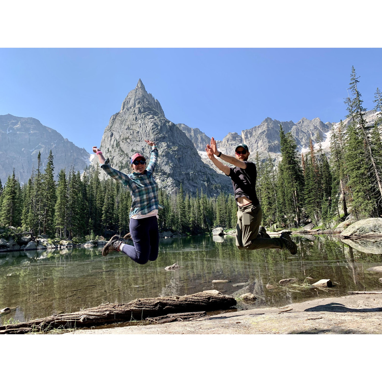 From our first backpacking trip together to Lone Eagle Peak.