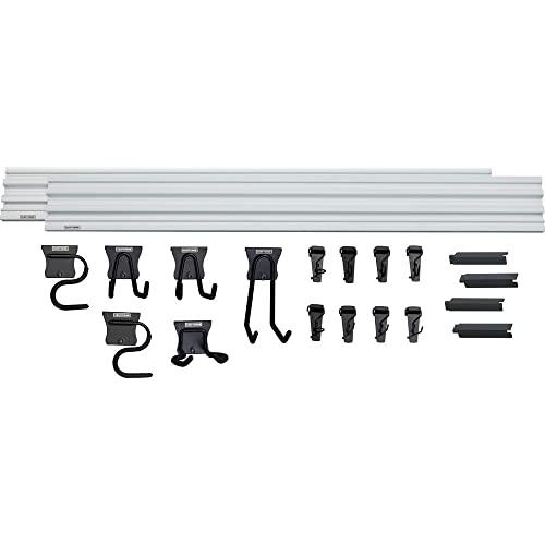 CRAFTSMAN Versatrack Garage Storage System, Storage Rail with 20-Piece Mounting Accessories (CMST22000)
