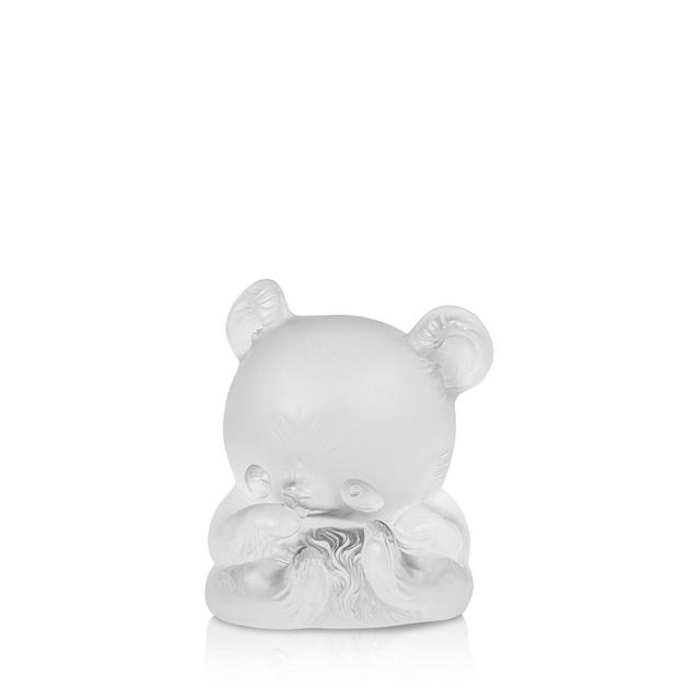 Lalique Sitting Panda Sculpture