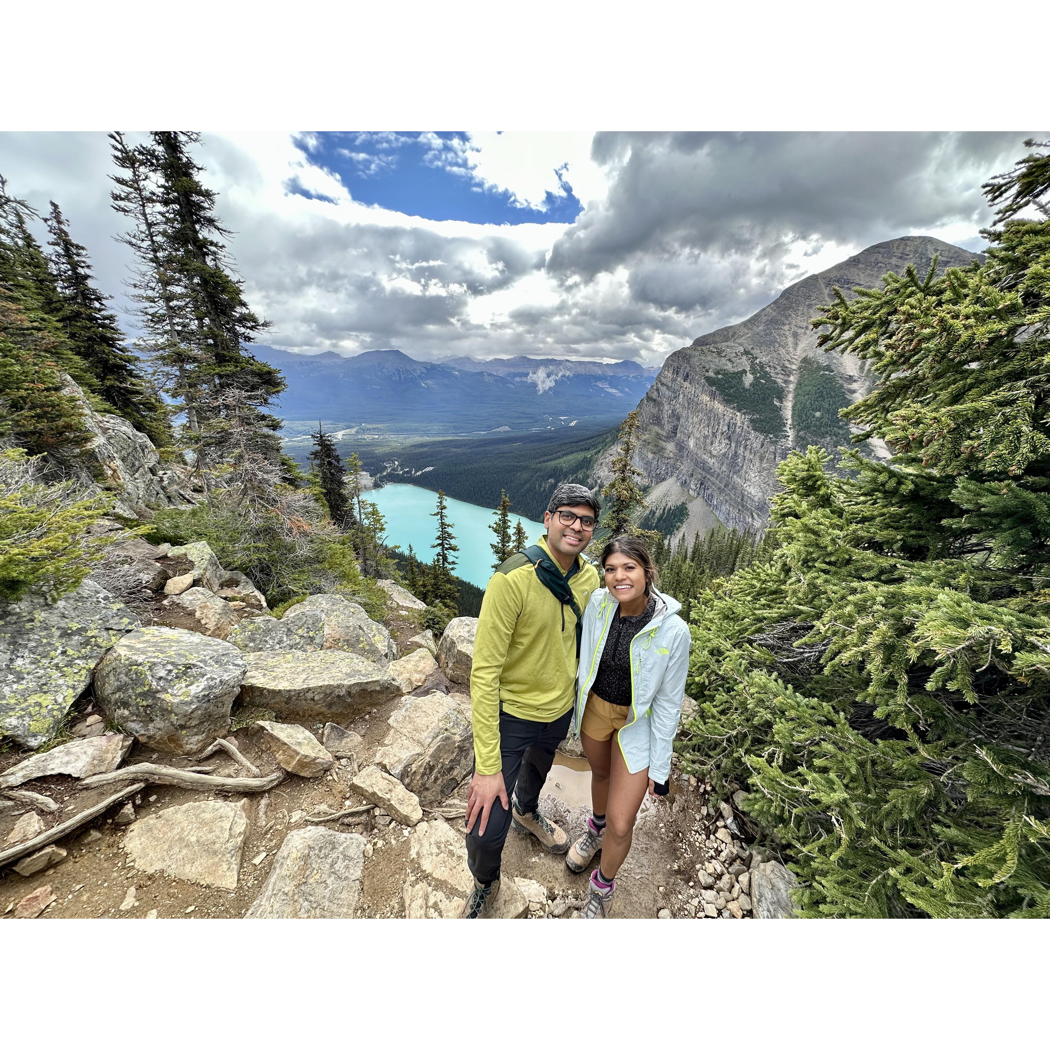 Survived a million switchbacks for this stunning view! Lake Louise, 8/2023